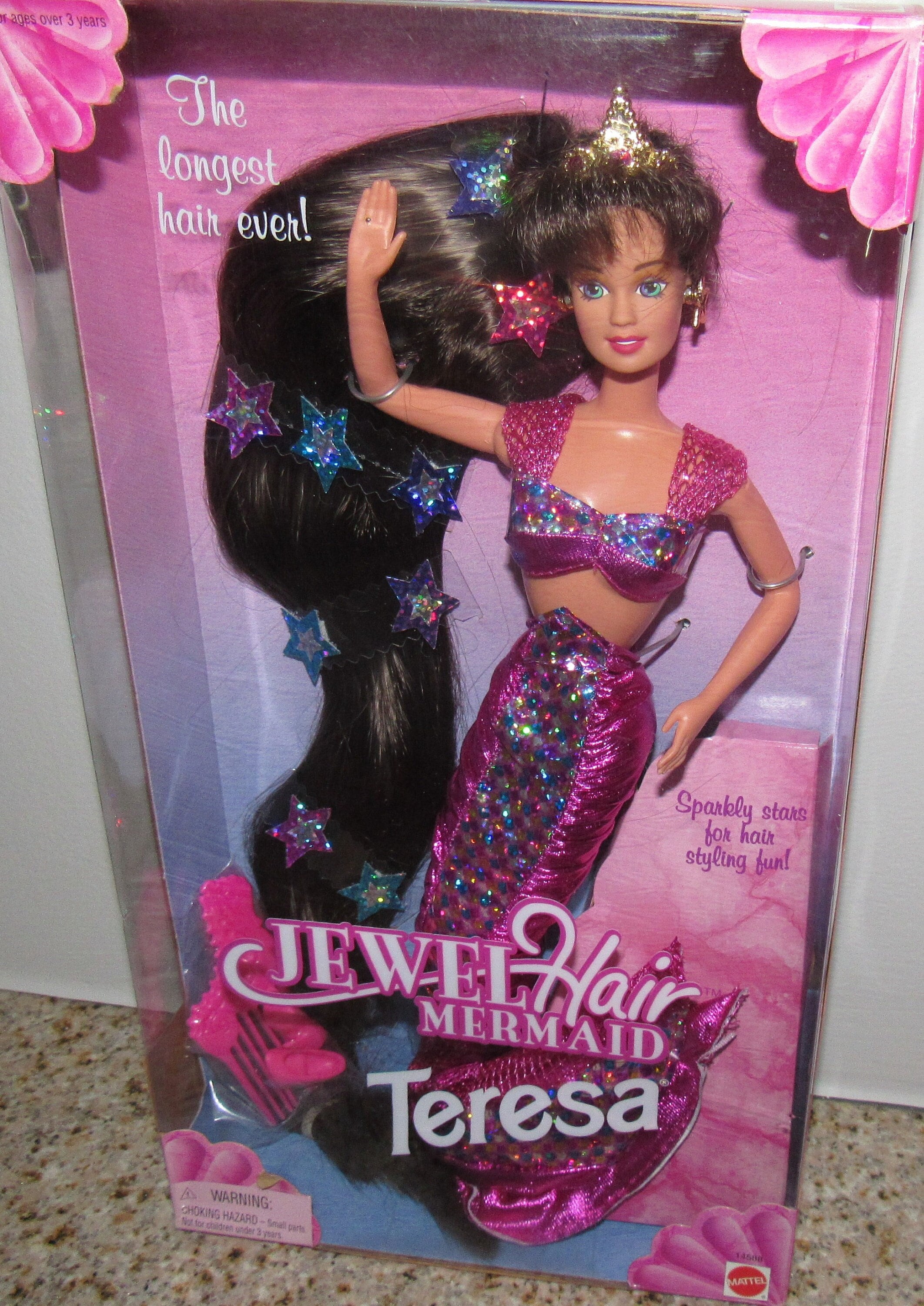 meel Regeren Zeker MIB NRFB Stunning Jewel Hair Mermaid Teresa Barbie 14588 - Etsy