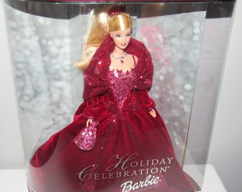 MIB & NRFB Holiday Celebration Barbie Edizione Speciale #56209 Circa 2002