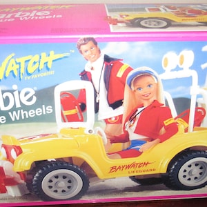 MIB NRFB Vintage Mattel Barbie &quot;Baywatch Barbie Rescue Wheels  #67206 Circa 1994