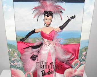 MIB & NRFB Beautiful &quot;The Flamingo Barbie #22957&quot; Circa 1998
