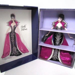 Barbie Bob Mackie, morena deslumbrante y brillante, MIB NRFB L.E. #B0585 Circa 2002