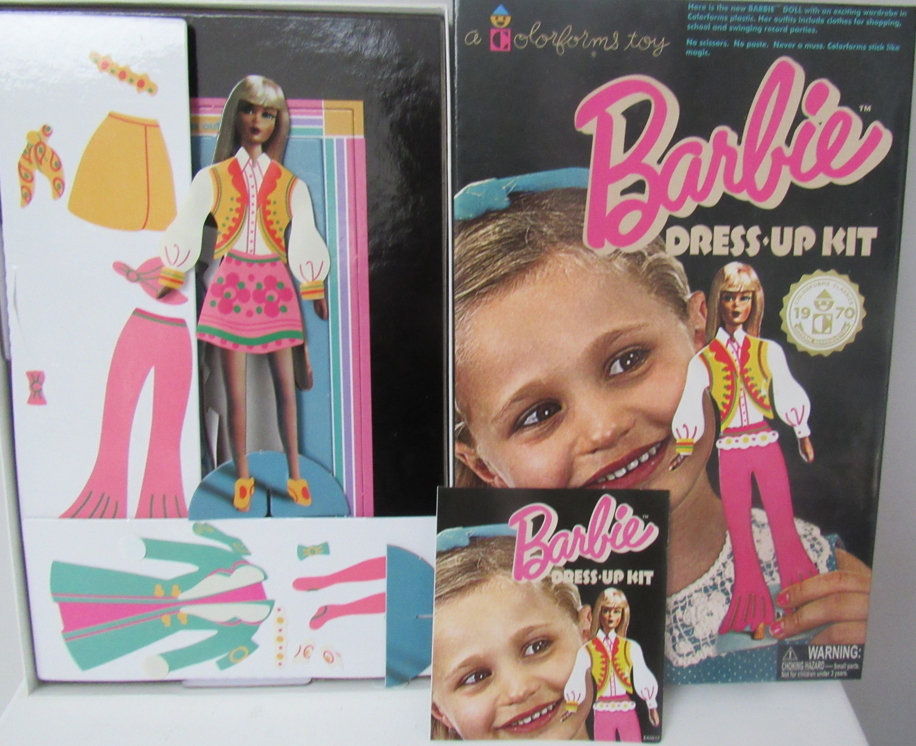 Colorforms Retro Play Set - Barbie Dreamhouse - The Classic Picture Toy  That Sticks Like Magic - for Ages 3+