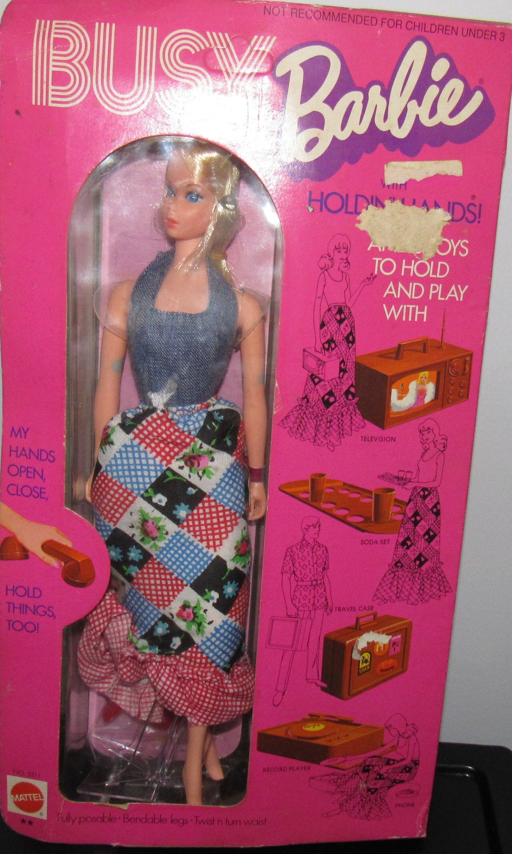 alleen Treinstation Verzamelen MIB & NRFB Vintage Busy Barbie 3311 W/original Wrist Tag - Etsy