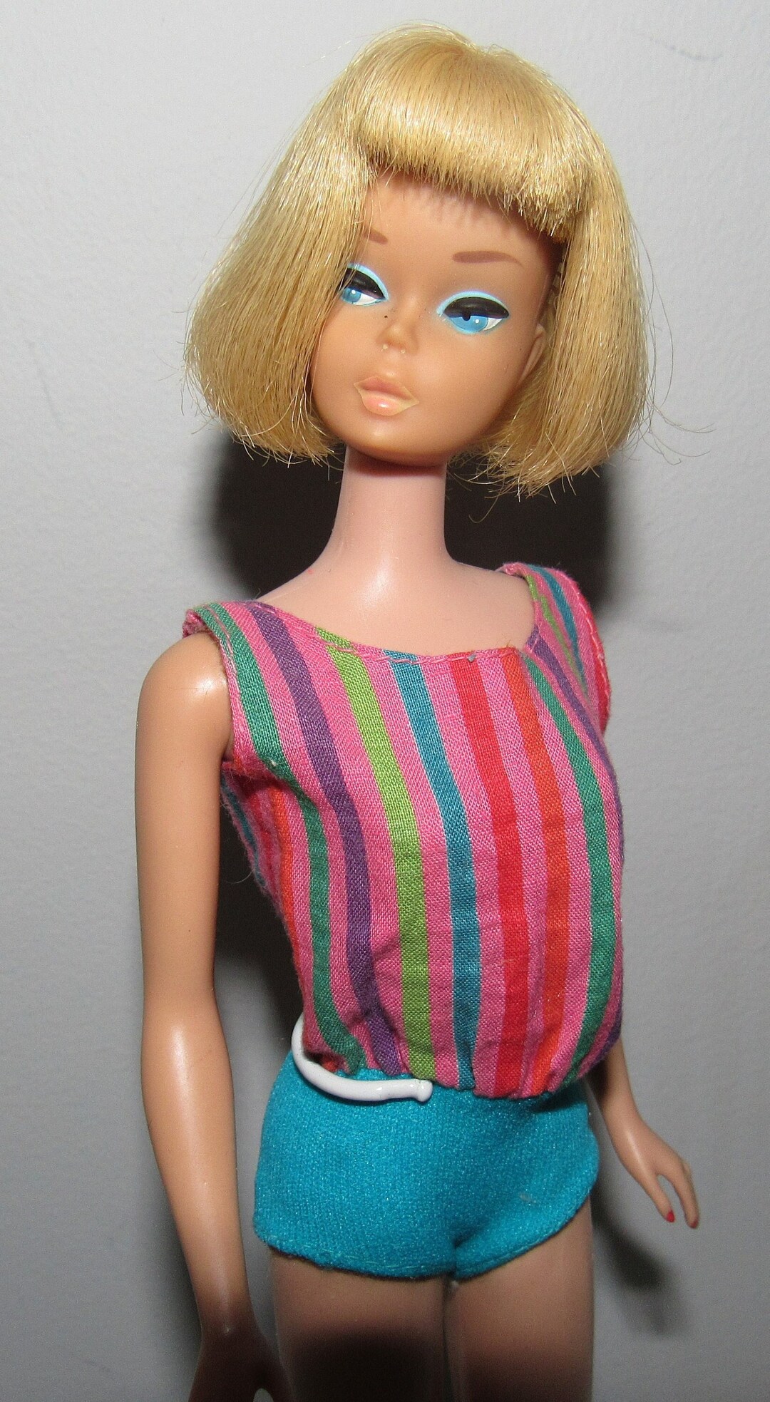 Poupée Barbie American Girl 1070 - 1966 - Longs Cheveux Blonds Pâles Vintage