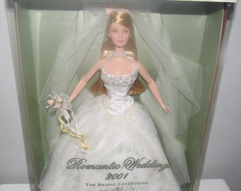 Barbie 29438 2001 Romantic Wedding Blonde Doll