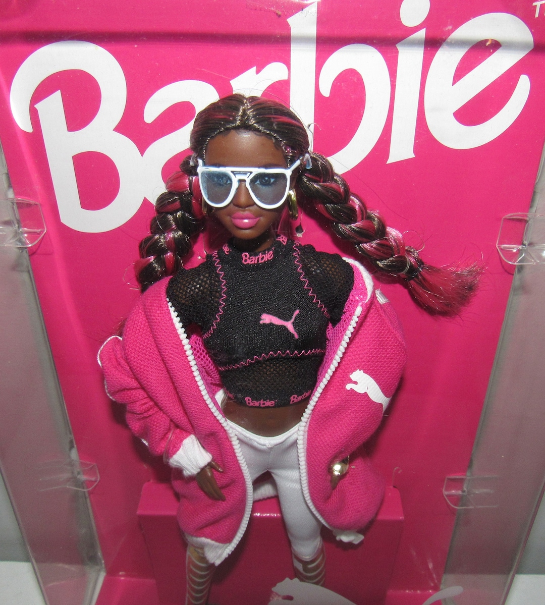 MIB NRFB Stunning Black Barbie Signature puma Barbie Etsy