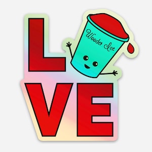 Love Wooder Ice Sticker
