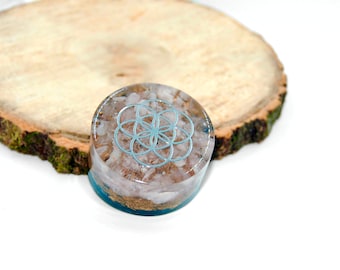 Rose Quartz orgonite puck