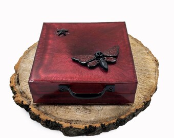 Handmade Jewelry Box / Moth tray