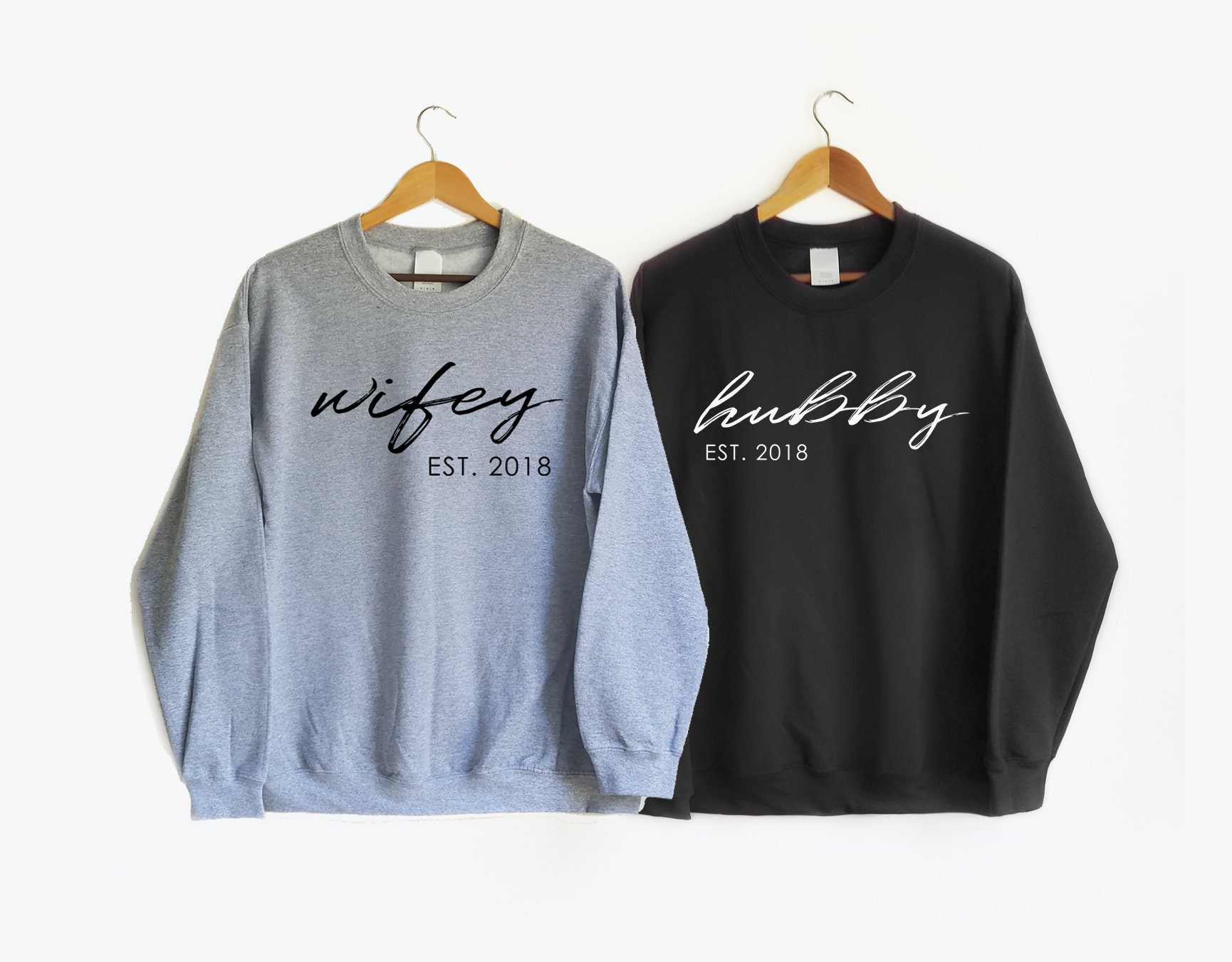 wifey hubby sweatshirts