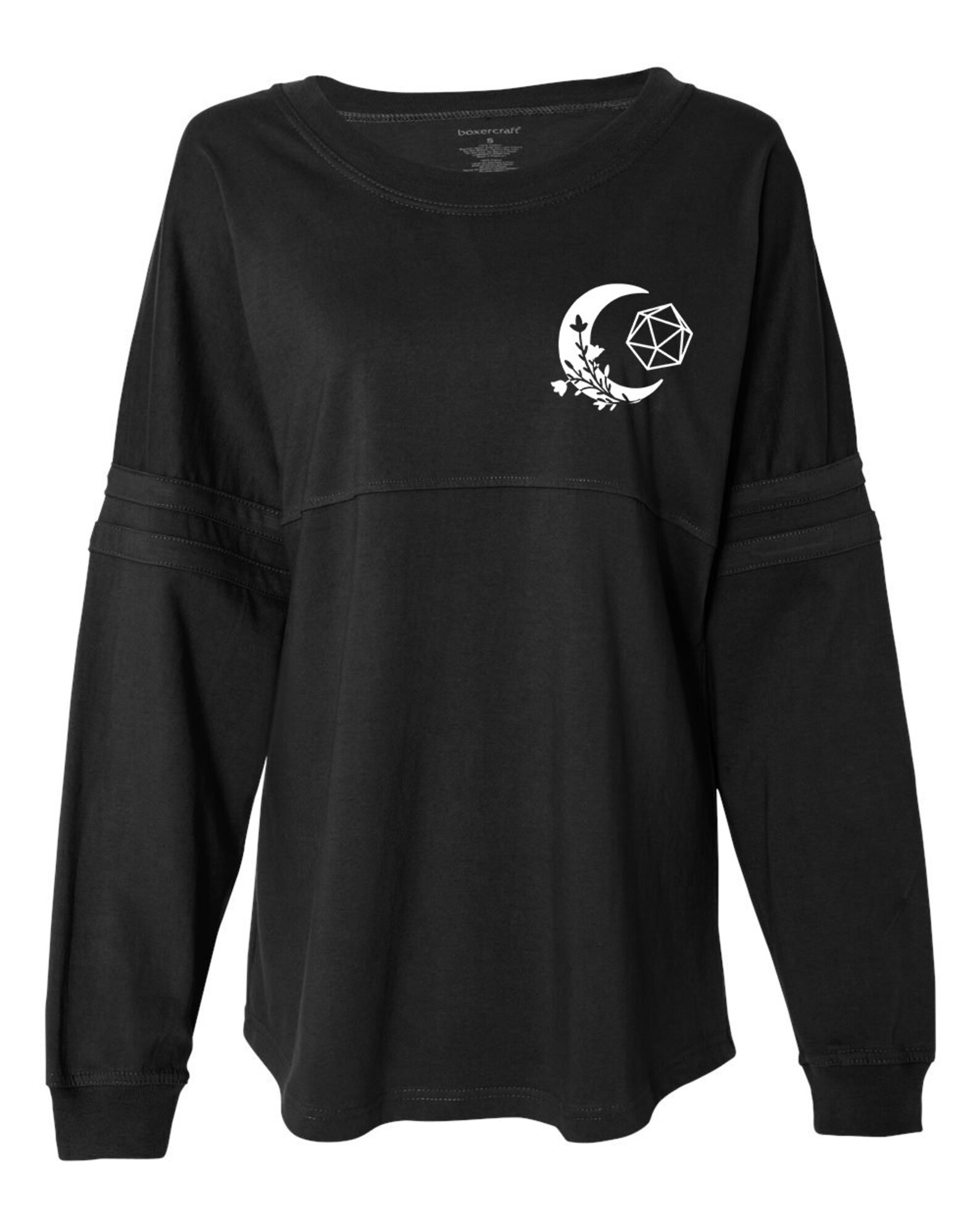 Natural 20 Moon Jersey Long Sleeve Dnd Shirt Dungeons and Etsy