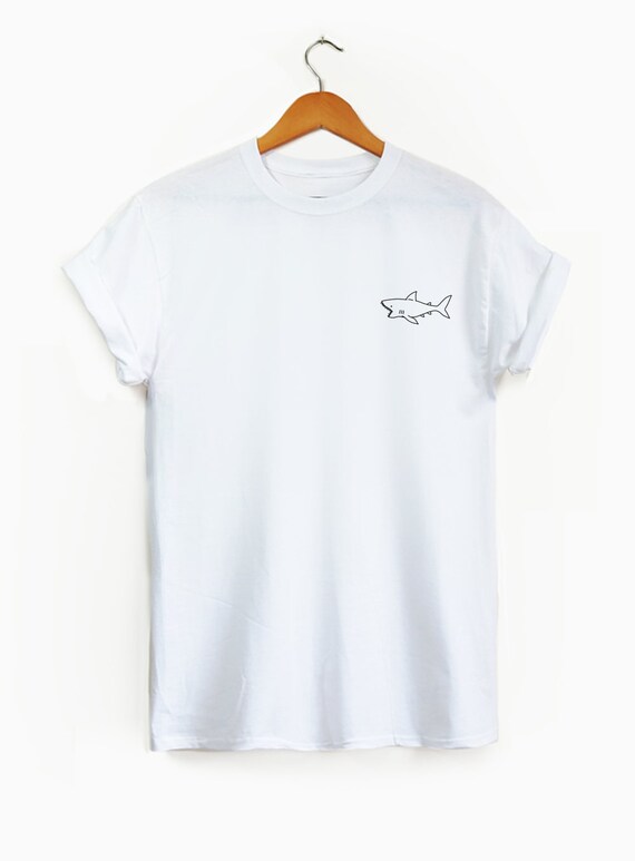 Download Cute Shark Pocket shirt Cute shirt cute graphic tee pocket ...