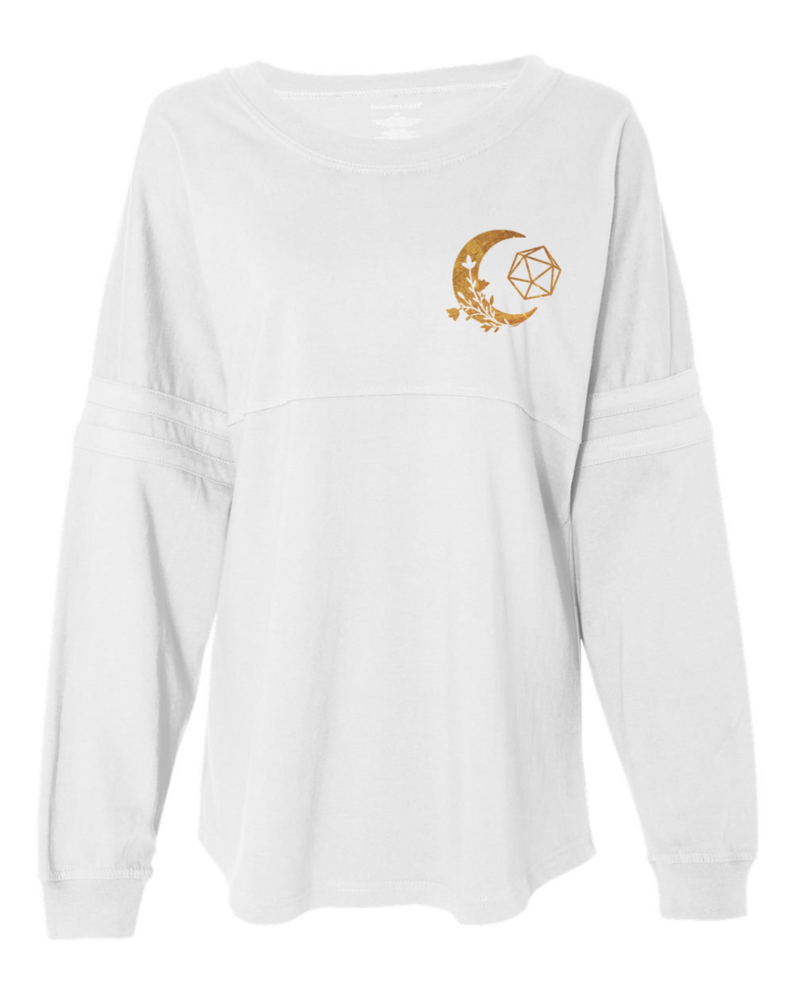 Natural 20 Moon Jersey Long Sleeve Dnd Shirt Dungeons and Etsy