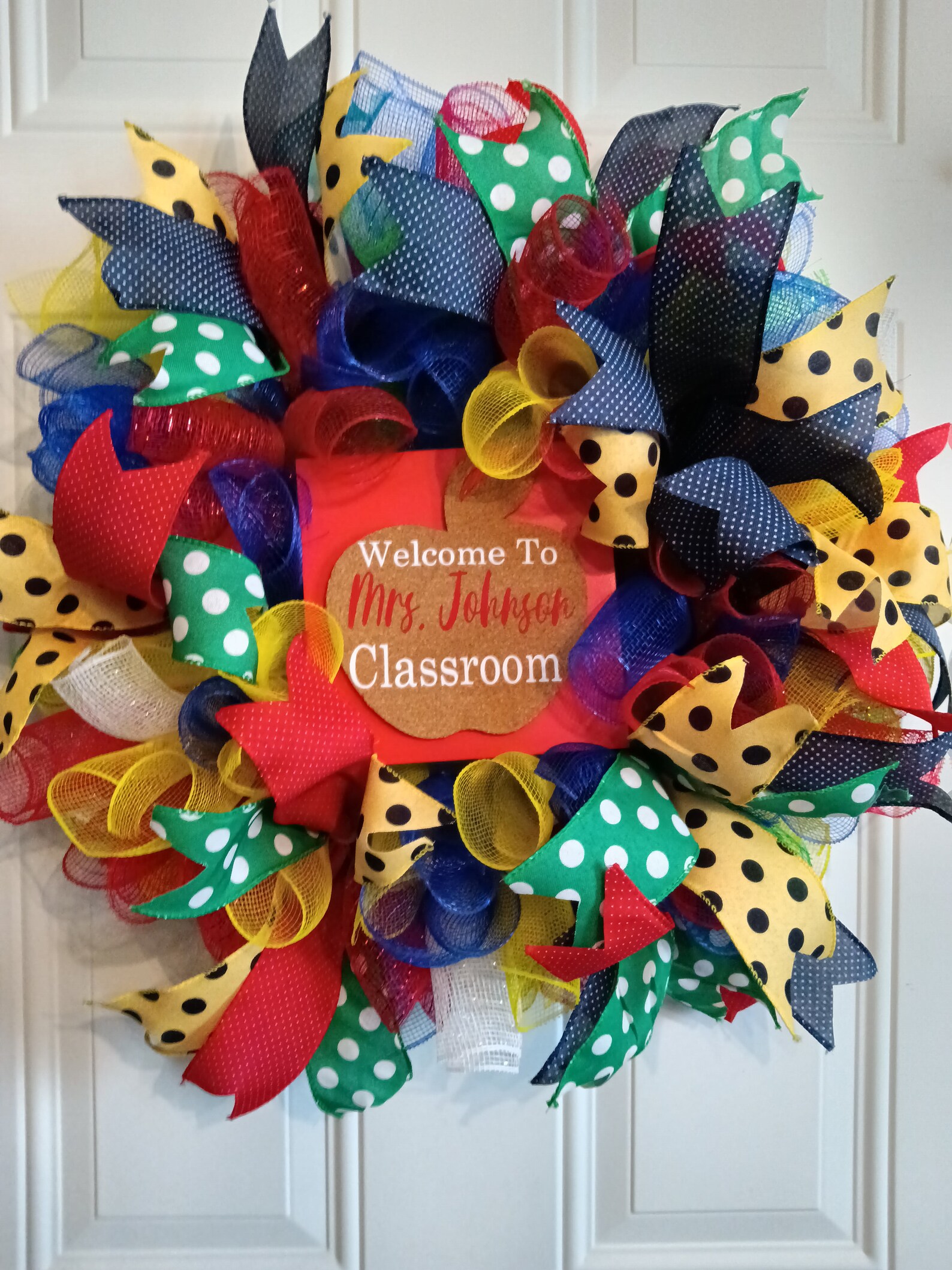 Teacher Appreciation Wreath, Classroom Wreath, Back to School - Etsy