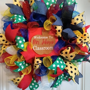 Teacher Appreciation Wreath, Classroom Wreath, Back to School