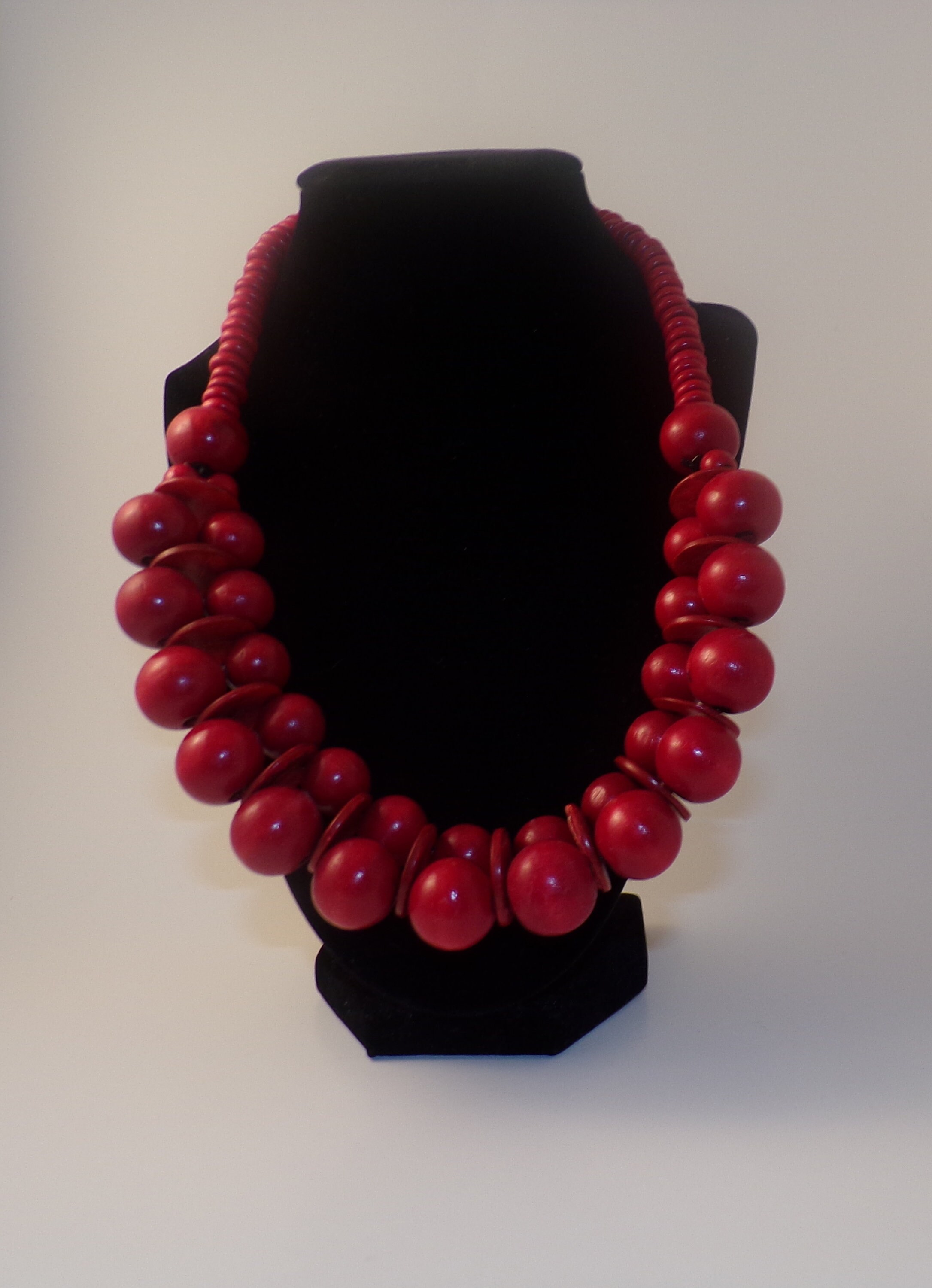 Bold Red Necklace - Etsy Australia