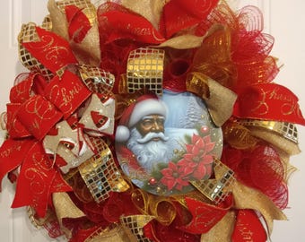 Corona navideña de Papá Noel, Papá Noel afroamericano