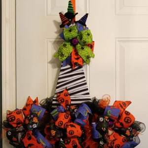 Halloween Witch Hat Wreath