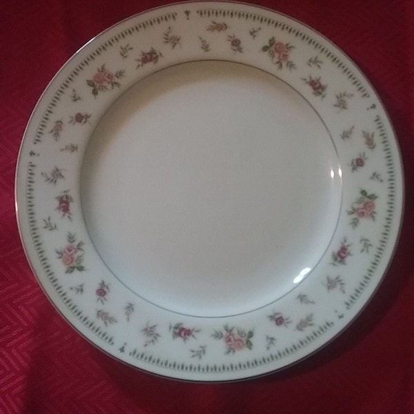 Vintage ABINGDON Fine Porcelain China Japan 10" Dinner Plates, Free Shipping