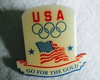USA Olympic Go For The Gold Pin USA Olympic Go For The Gold Pin
