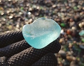 Genuine sea glass. Light aqua blue sea glass. Real sea glass. 4030