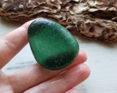 Dark Teal Genuine sea glass. Frosty sea glass of Japan Sea 4587