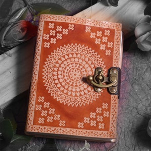 Mandala Embossed Leather Diary - Paptree Arts I  Gifts for women & men