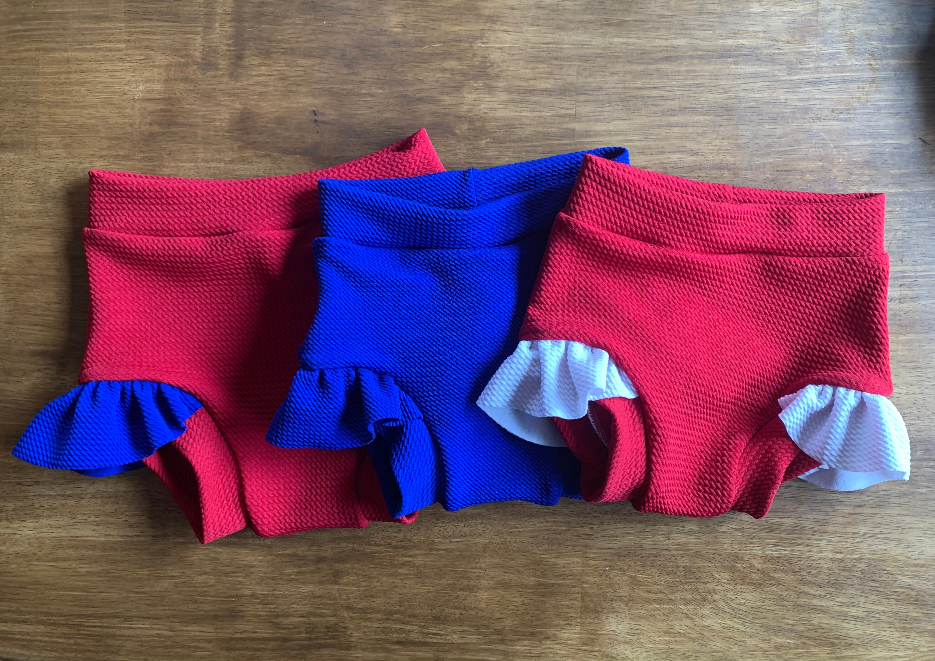 Red baby girl ruffled bummies with red bow. Ruffled bummies | Etsy
