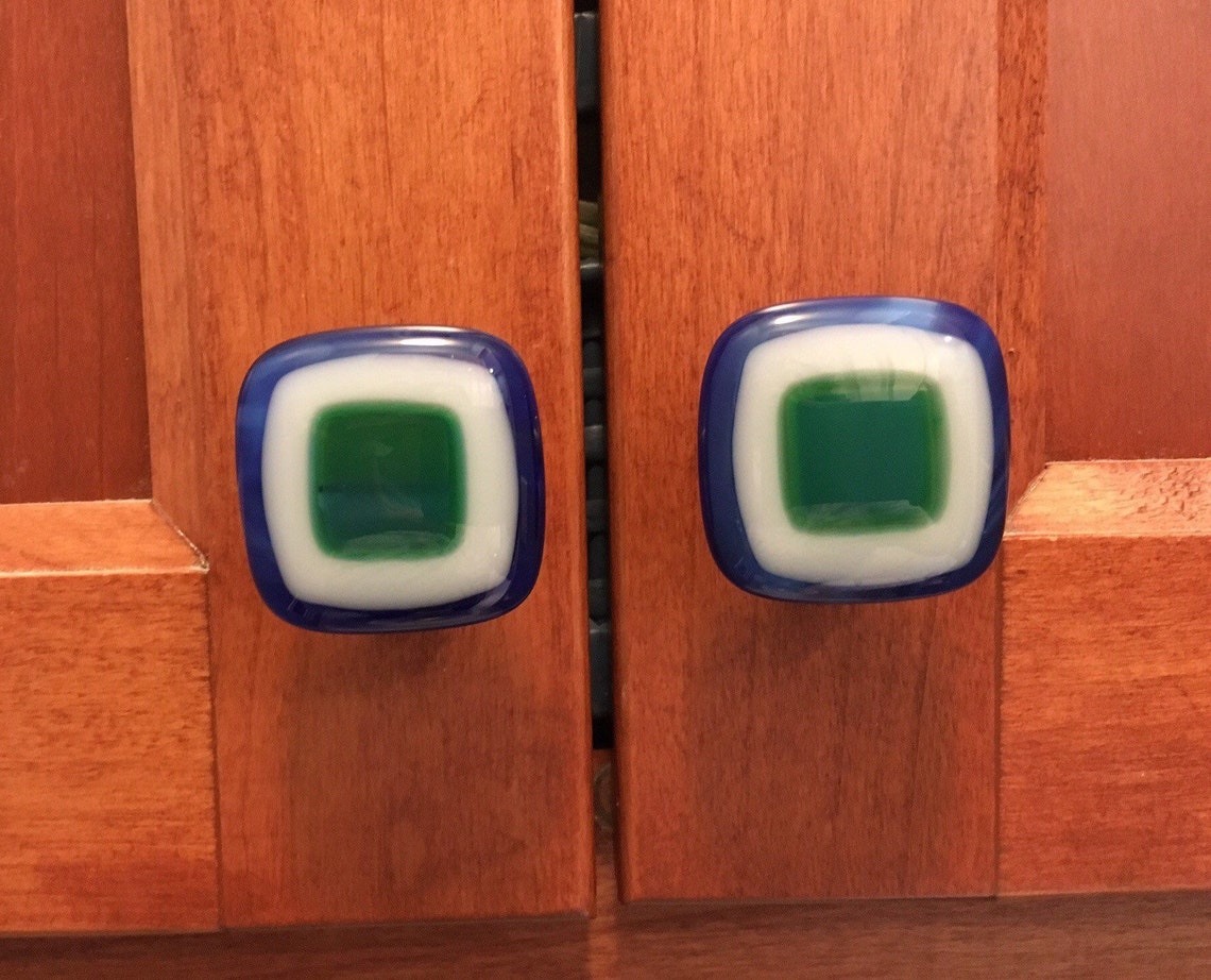 Custom Fused Glass Knobs. Glass Knobs Are a Etsy