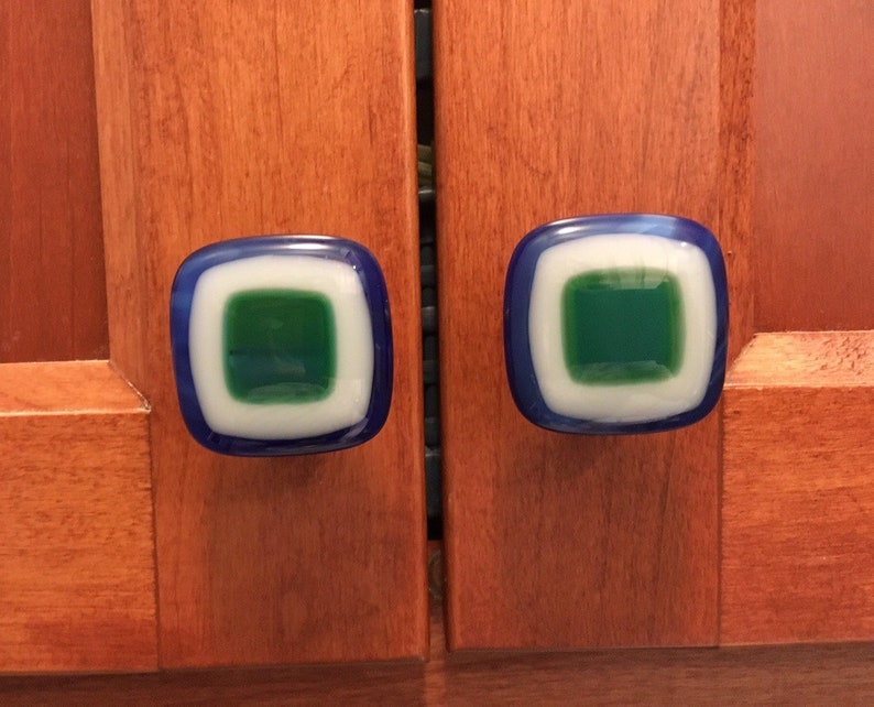Custom Fused Glass Knobs. Glass Knobs Are a Etsy