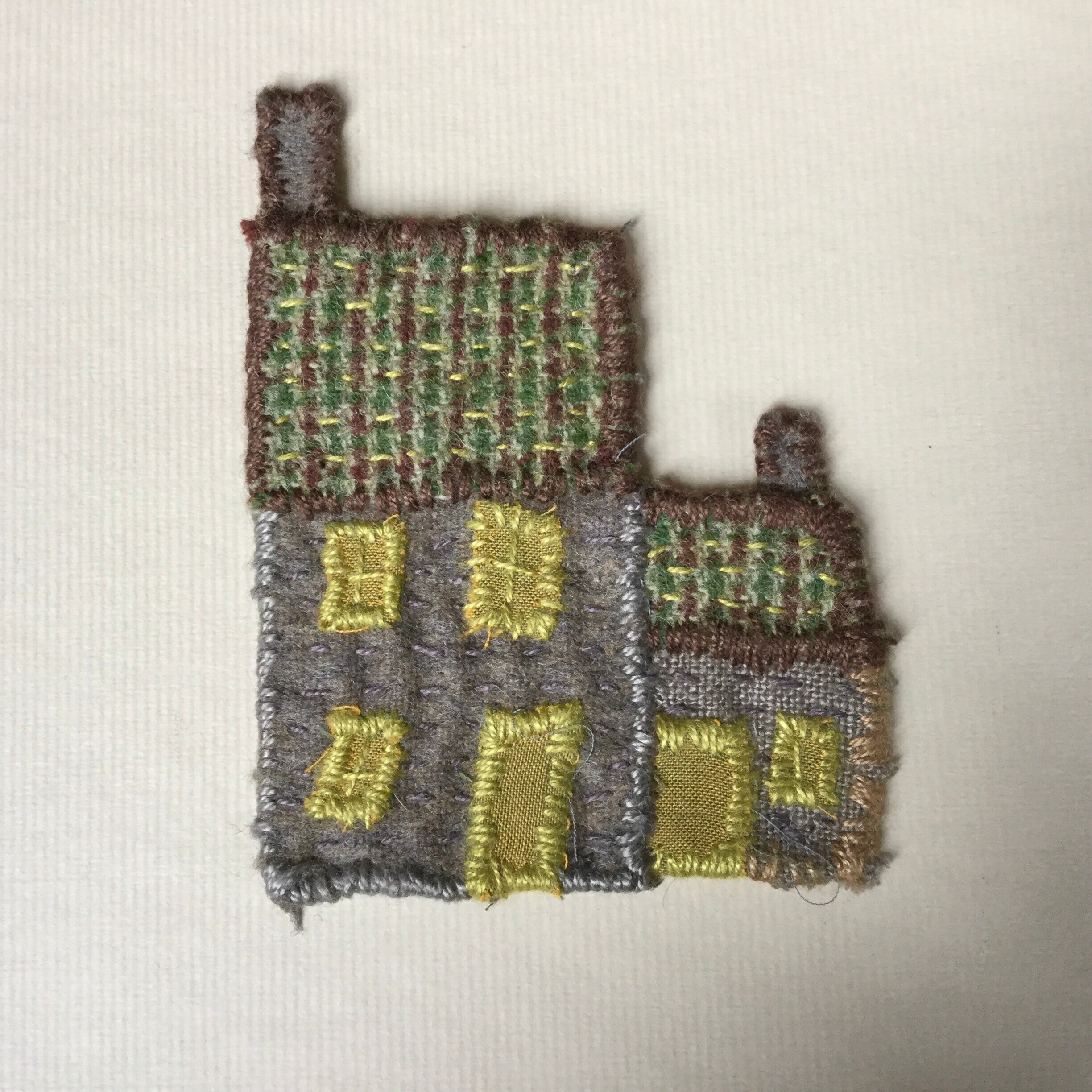 Small hand stitched house. Etsy