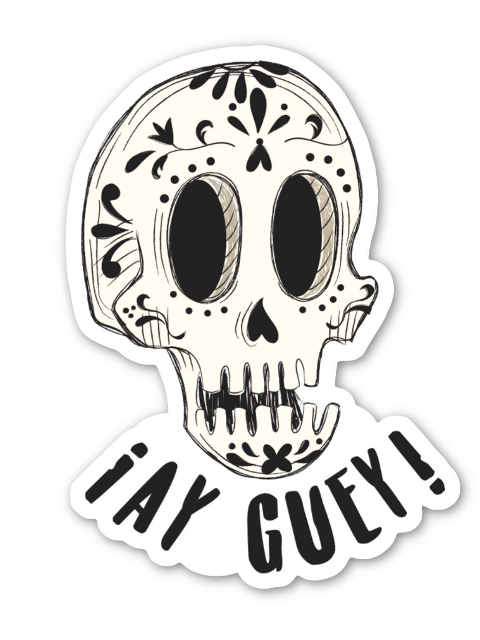 Ay Guey Pegatina Mexicana Etsy