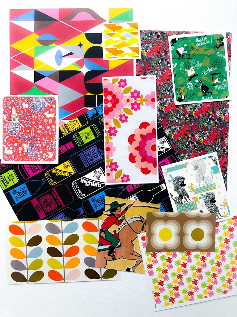 Pattern Print Vintage Book Pages 100 Pieces Blind Bumper Packs Ephemera Pack Scrapbooking Card Making Journaling Stationery Sets Paper Party Supplies Tripod Ee