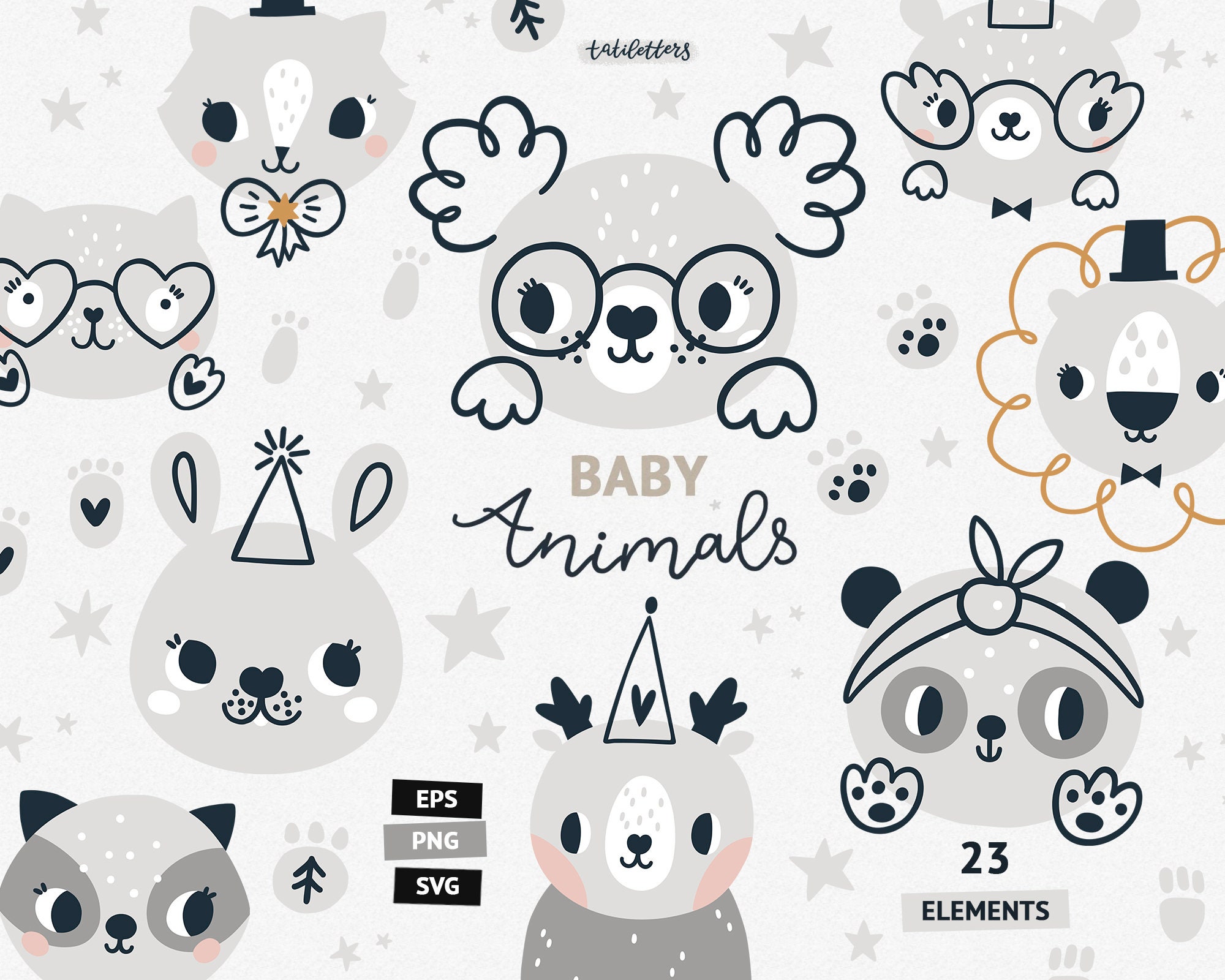 Baby Animals SVG