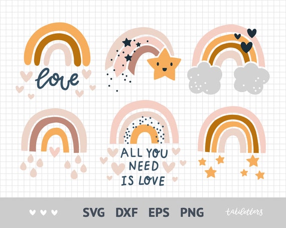 Download Rainbow svg files for cricut Rainbow clipart Rainbow baby ...