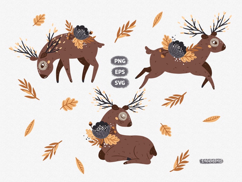 Download Woodland animals clipart Deer svg Woodland Nursery art ...