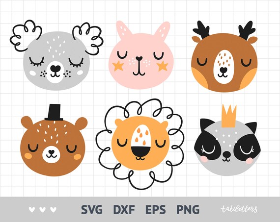 Download Svg Bundle Cow Svg Deer Svg Bear Svg Bunny Svg Fox Svg Cat Svg Panda Svg Giraffe Svg Owl Svg Svg Files For Cricut Paper Party Kids Craft Supplies Tools