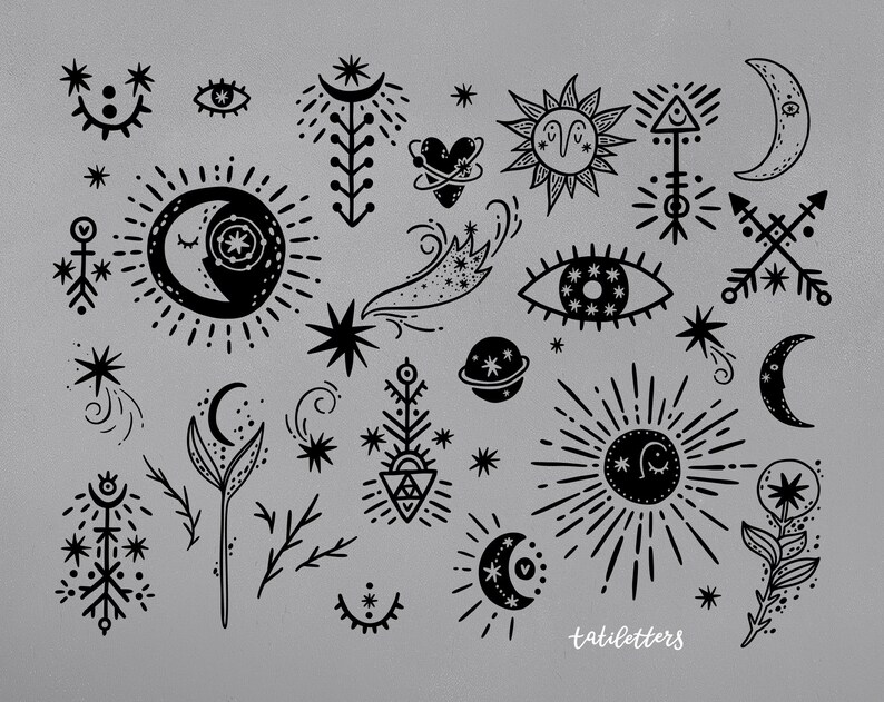 Download Celestial svg Moon svg files for Cricut moon and stars svg ...