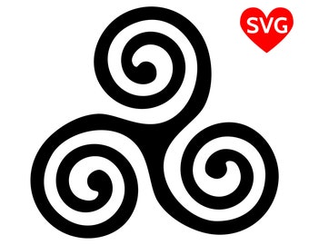 Celtic Triskelion SVG Files, Triskele clipart, Triskel SVG files for Cricut, Irish Triskell SVG, Triskelion clip art, Triskele svg cut file