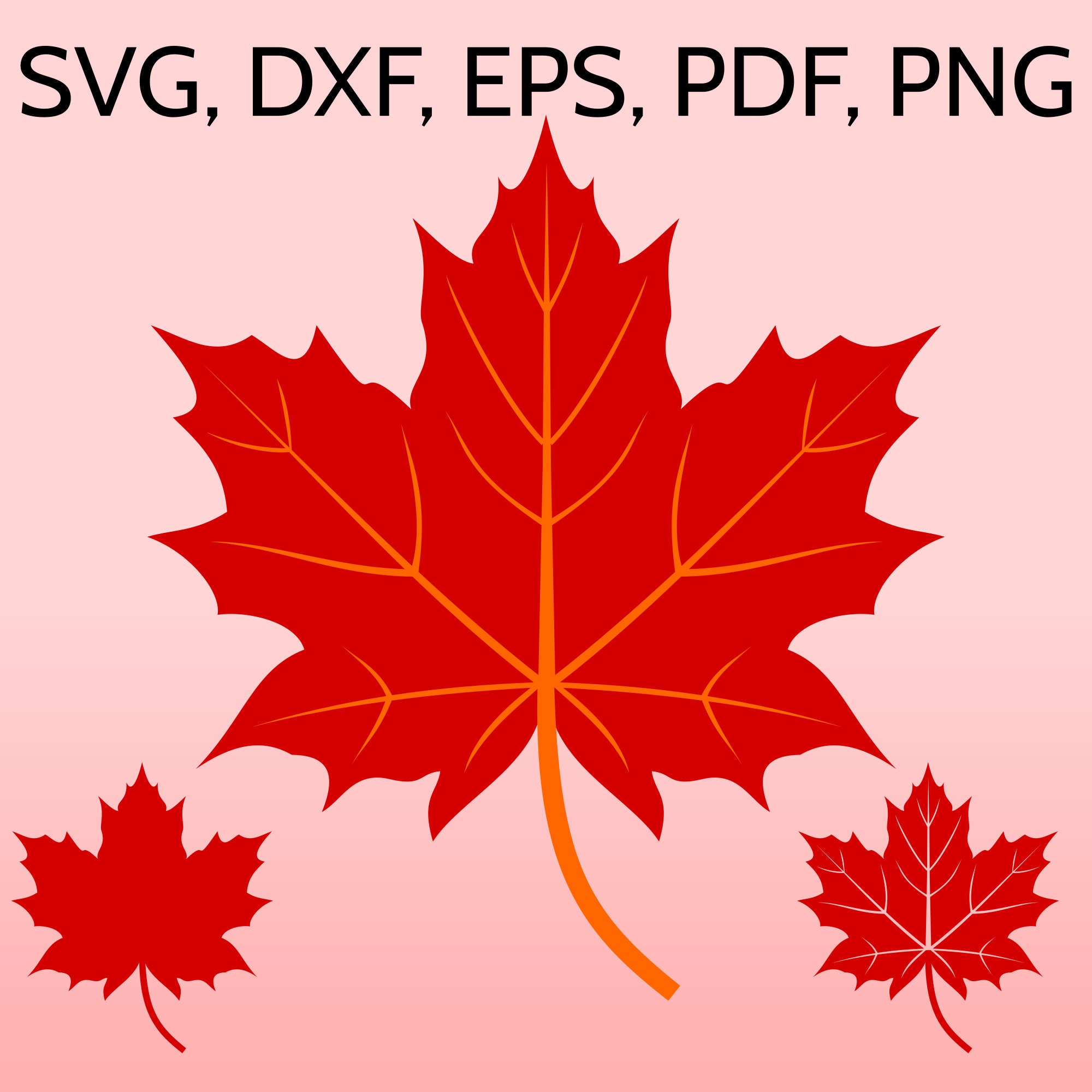 Canadian Maple Leaf dxf File Free Download 