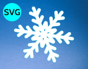 Snowflake SVG file for Cricut & Silhouette, SVG Snowflake clipart and cut file, Snowflake SVG design