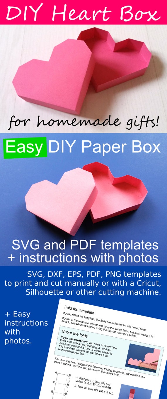 Valentine/'s Day DIY paper cut project PDF file