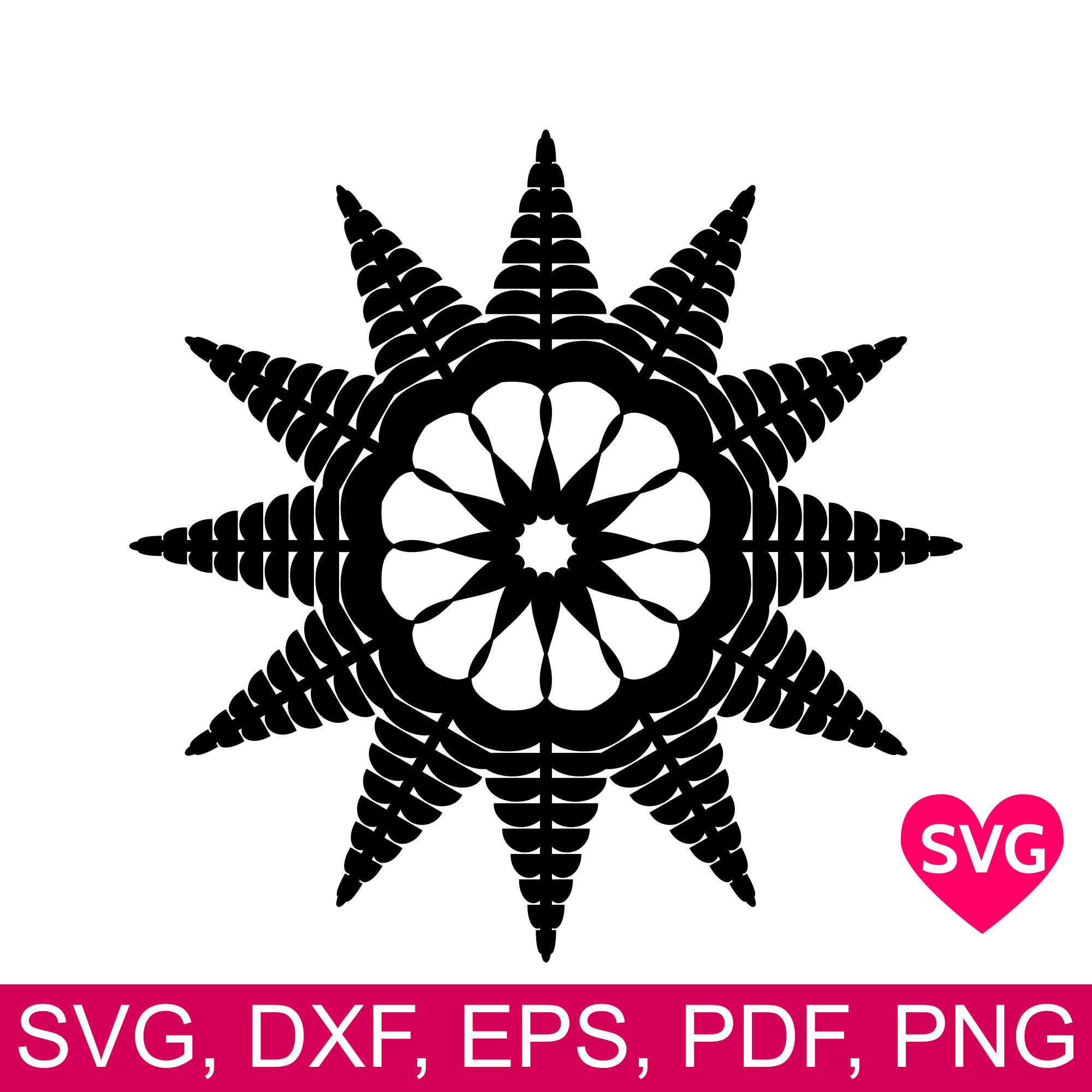 Download Flower SVG Flower Clipart Sunflower SVG Mandala SVG | Etsy