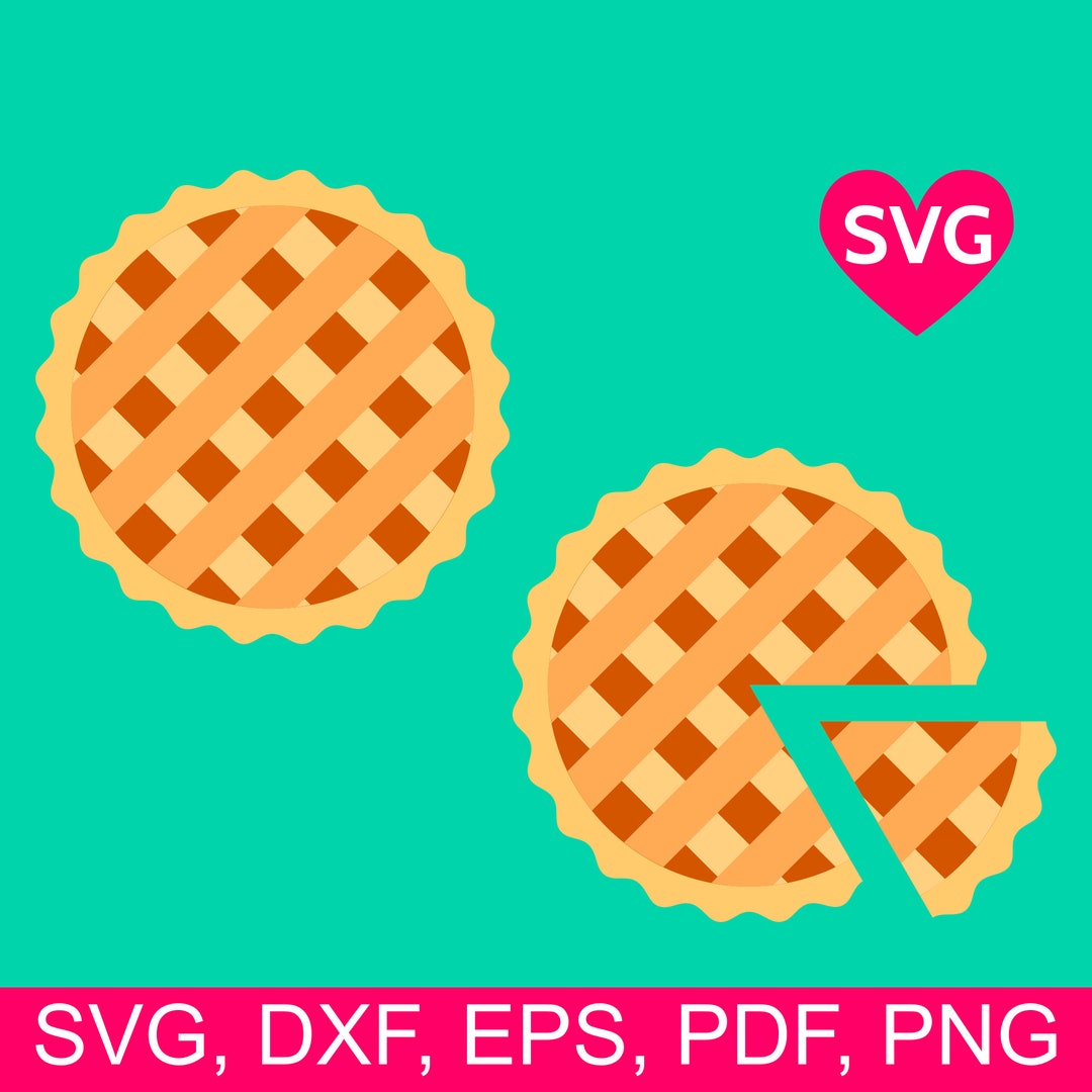 Apple Pie SVG Files for Cricut and Silhouette, Apple Pie Slice SVG