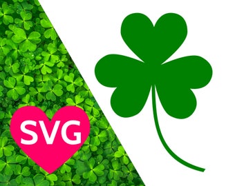 St Patricks Day Shamrock SVG file, Shamrock Clipart, Shamrock DXF, St Patrick's Day SVG files, Shamrock pdf, Clover svg cut file for Cricut,