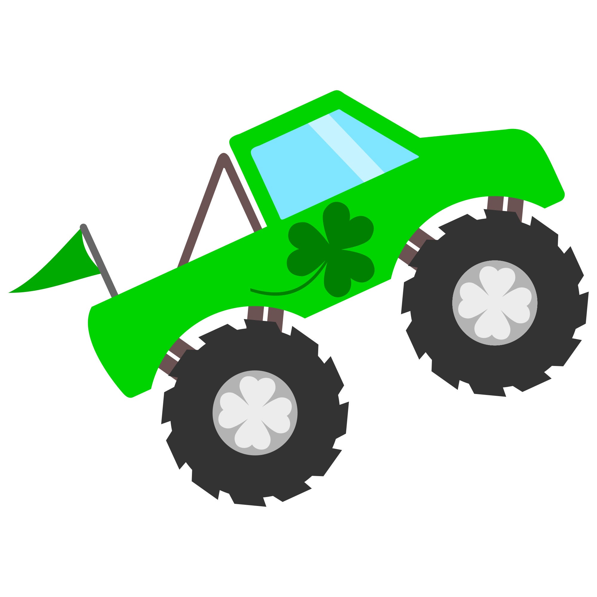 St Patrick, Shamrock Driving Monster Truck St Patrick's Day T-Shirt St Patrick, Shamrock Driving Monster Truck St Patrick's Day T-Shirt