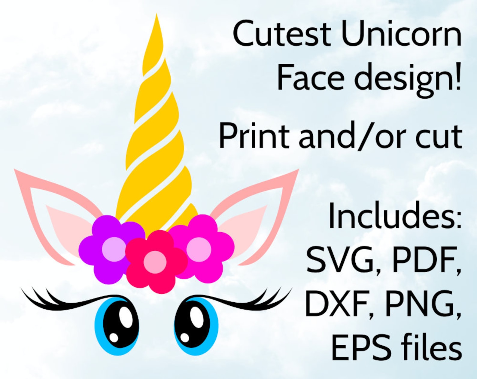 Free Free Unicorn Face With Roses Svg 275 SVG PNG EPS DXF File