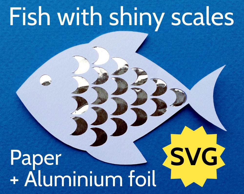 Download Cute and Beautiful SVG Fish with Scales. Fishes SVG files to Print or Cut with Cricut ...