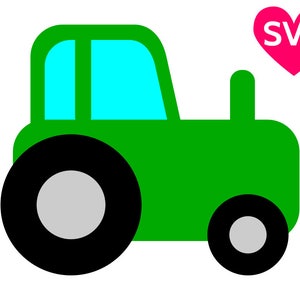 Tractor SVG file for Cricut & Silhouette, Farm Tractor clipart, Green Tractor clip art, Farm SVG Tractor