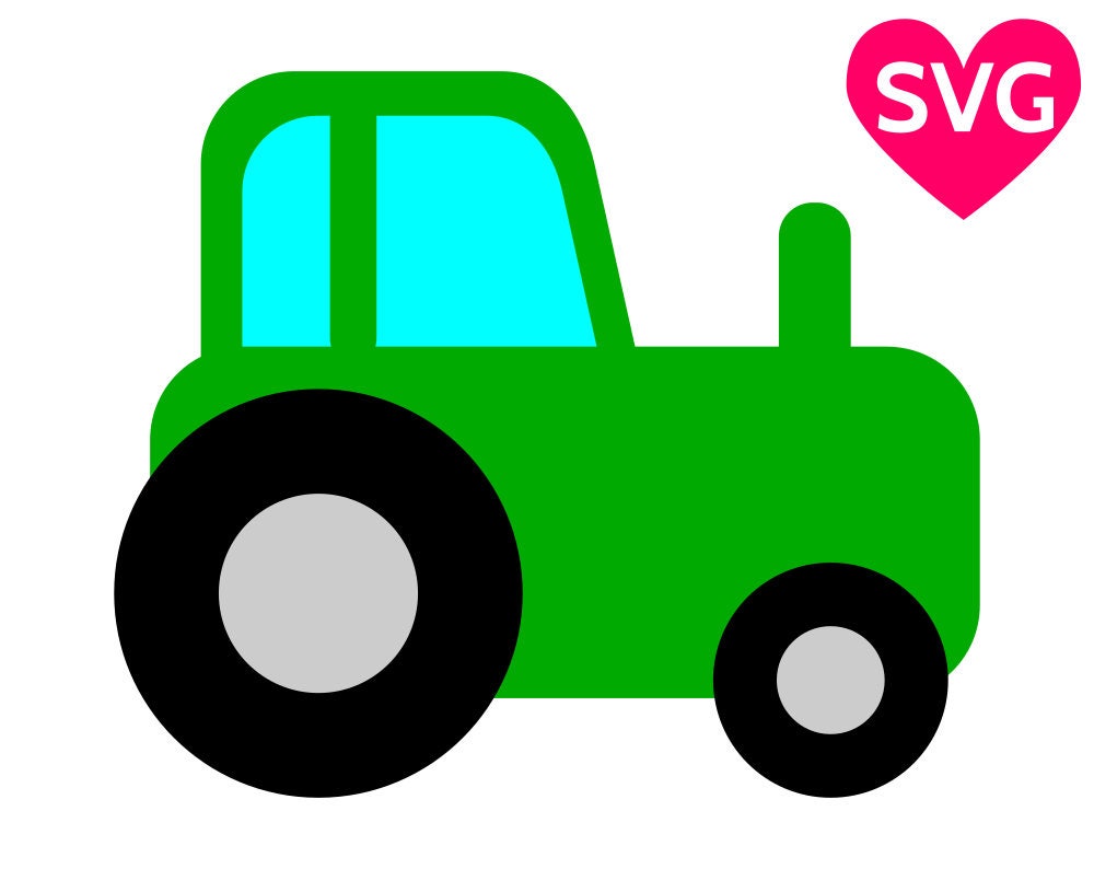 Download Cute Tractor SVG file for Cricut & Silhouette